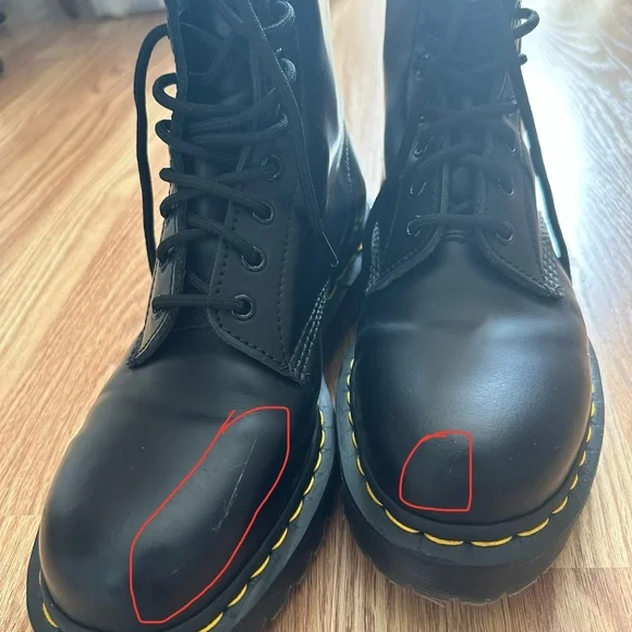 Dr. Martens 1460 Bex 8-Eye Smooth Leather Boots 11 Black - Picture 6 of 6